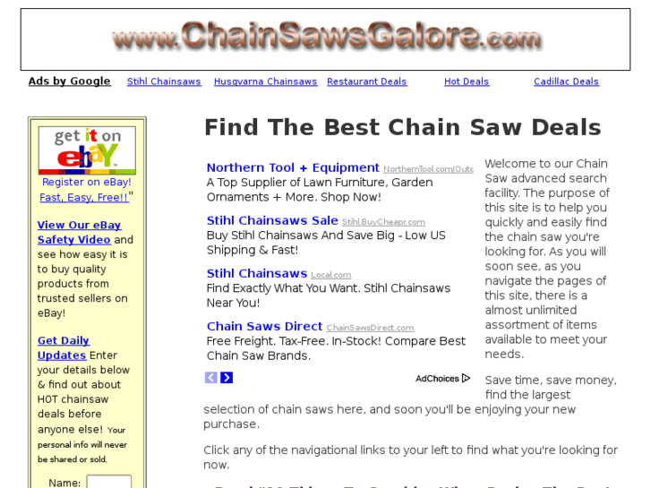 www.chainsawsgalore.com