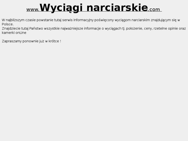 www.wyciaginarciarskie.com