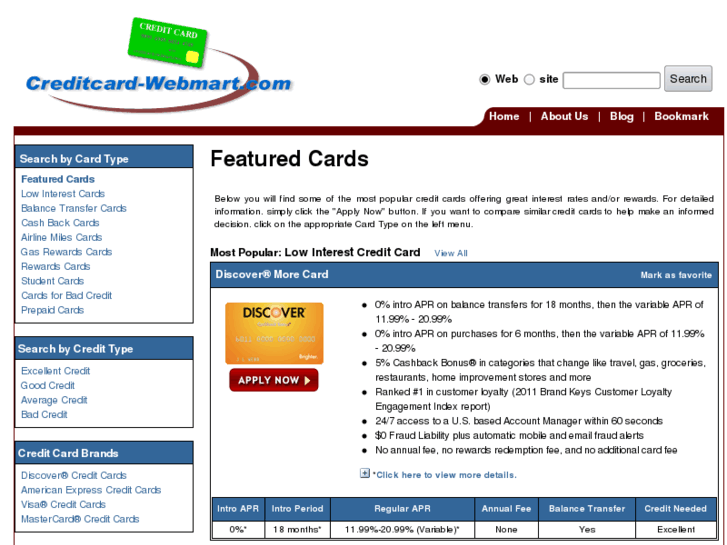 www.creditcard-webmart.com