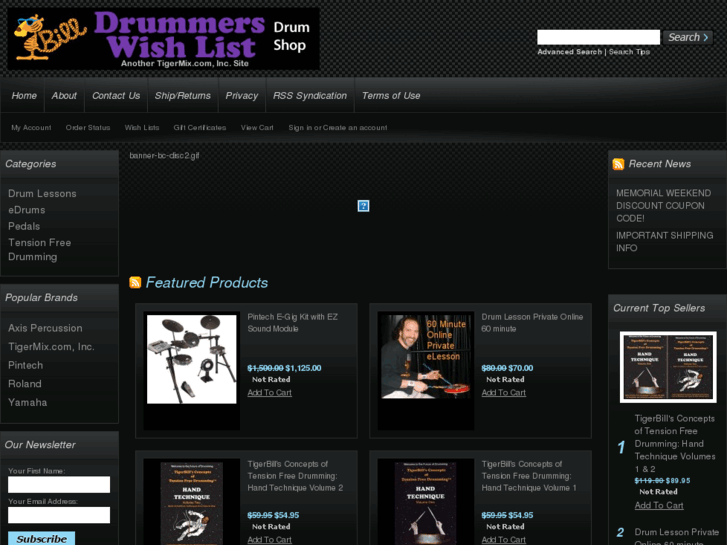 www.drummerswishlist.com