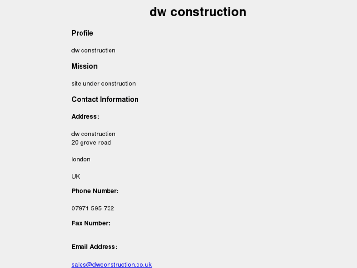 www.dwconstruction.co.uk