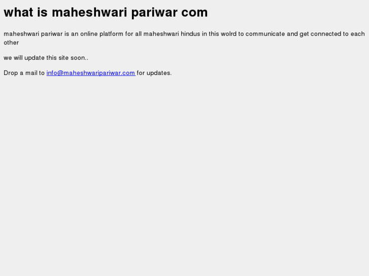 www.maheshwaripariwar.com