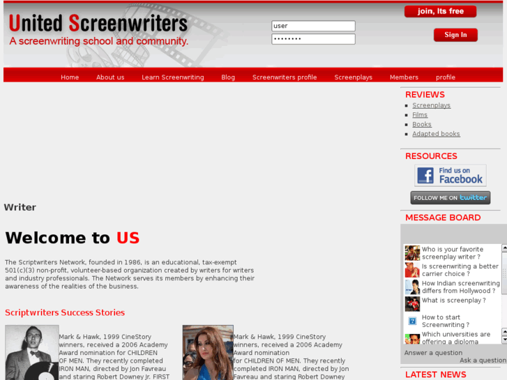 www.unitedscreenwriters.com