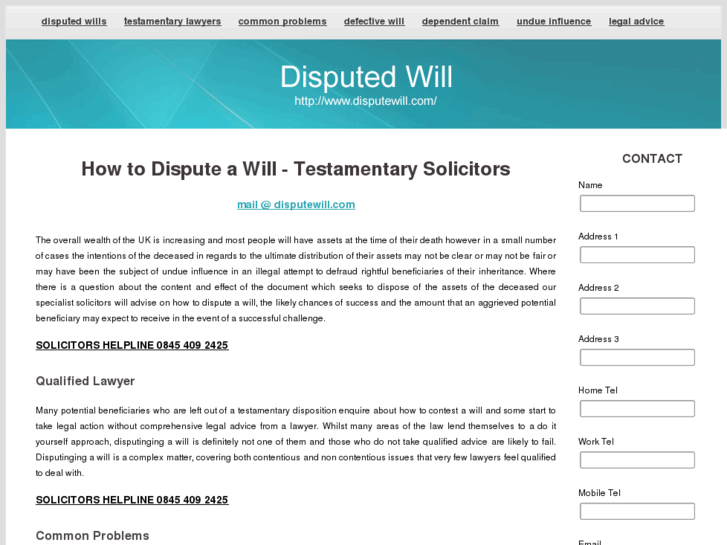 www.disputewill.com