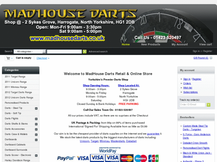 www.madhousedarts.co.uk