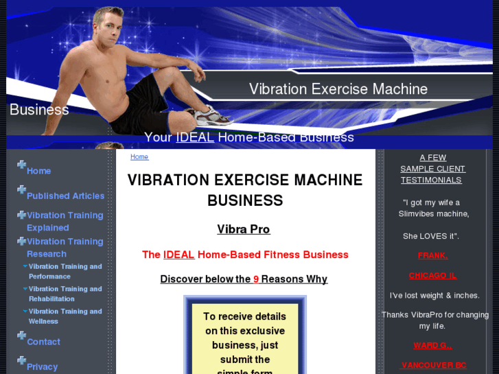 www.vibrationexercisemachinebusiness.com