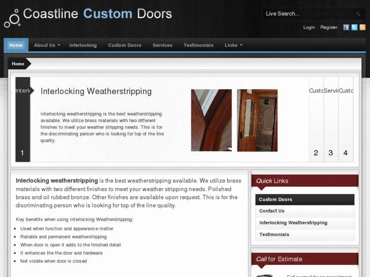 www.coastlinecustomdoors.com