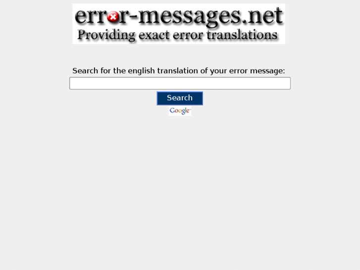 www.error-messages.net