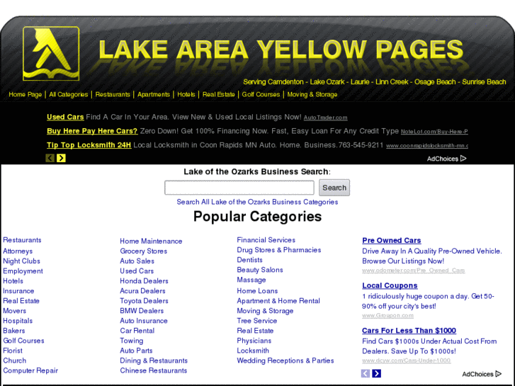 www.lakeareayellowpages.com