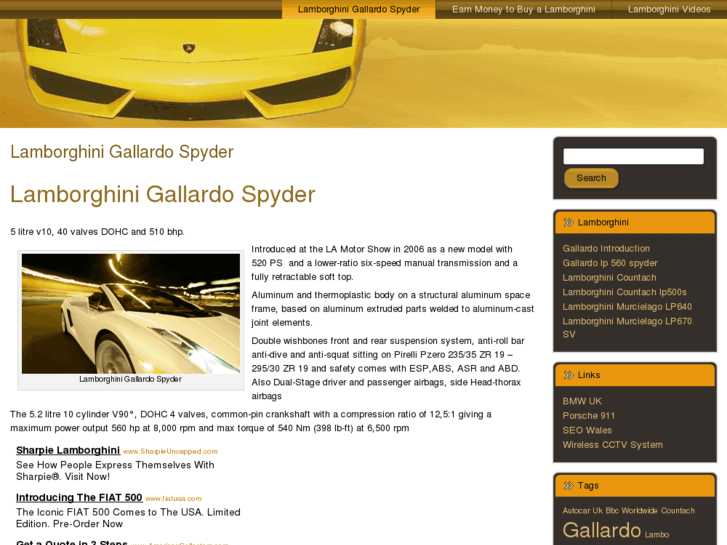 www.lamborghinigallardospyder.com