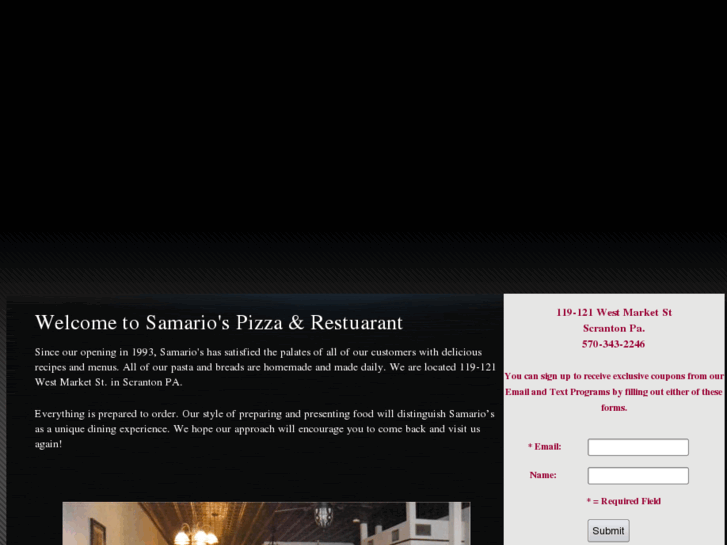 www.samariospizzaandrestaurant.com