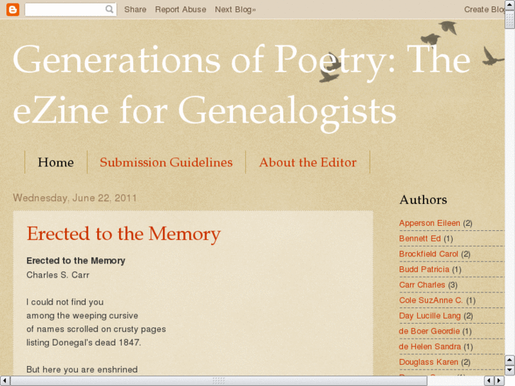 www.geneapoetry.com