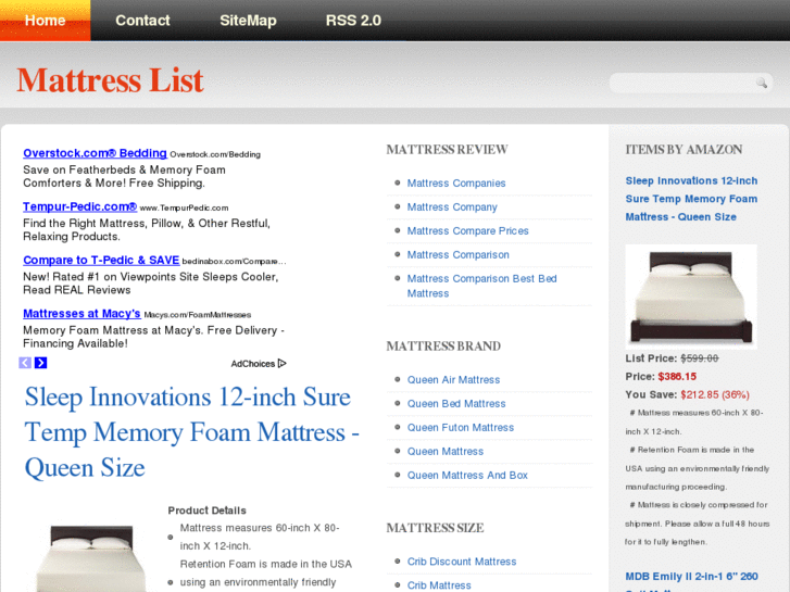 www.mattresslist.com