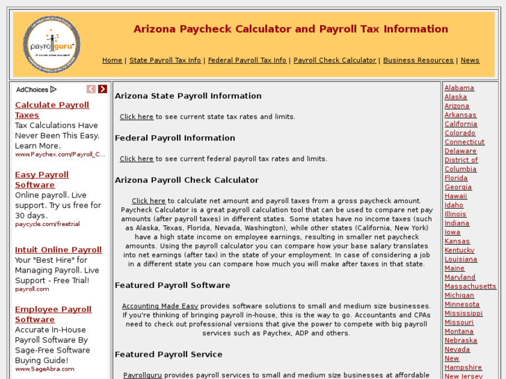 www.payrollarizona.net