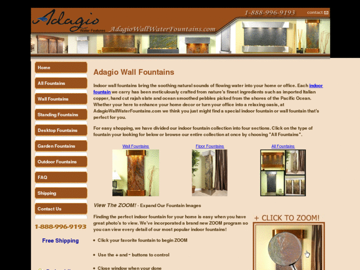 www.adagiowallwaterfountain.com