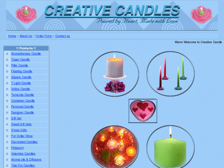 www.creativecandlesindia.com