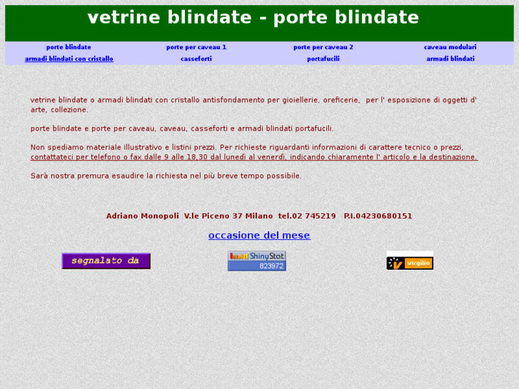 www.vetrineblindate.it