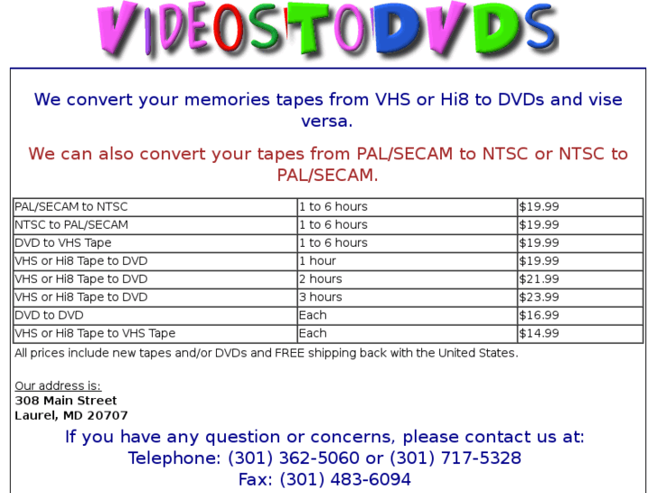 www.videostodvds.com