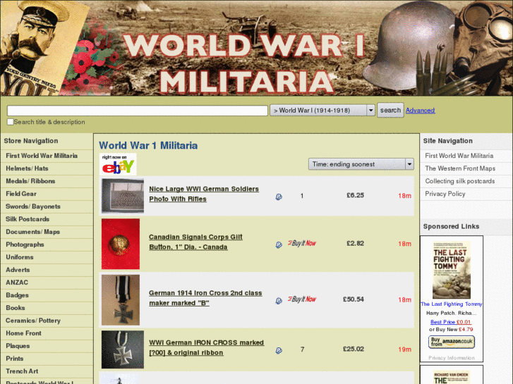 www.worldwar1militaria.com