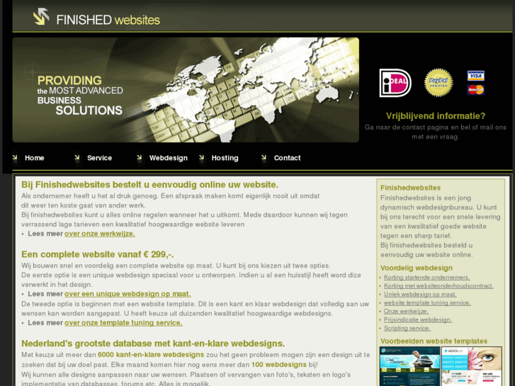 www.finishedwebsites.nl