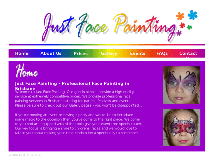 www.justfacepainting.com