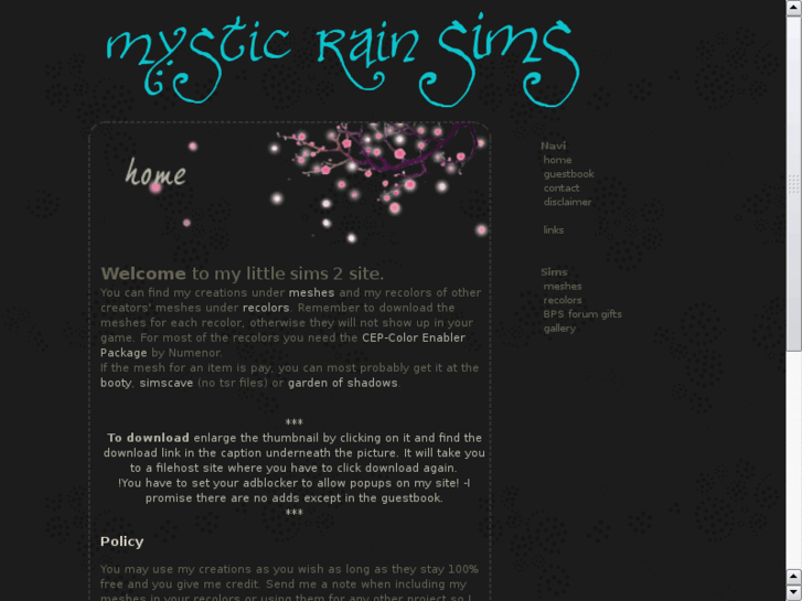 www.sims2-mysticrain.de