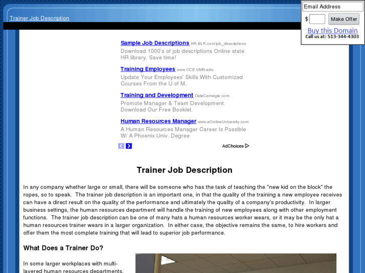 www.trainerjobdescription.com