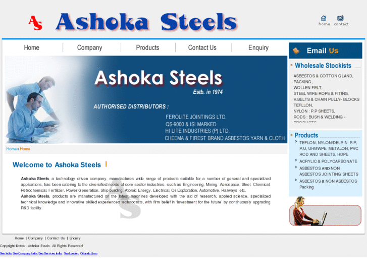 www.ashokasteels.com