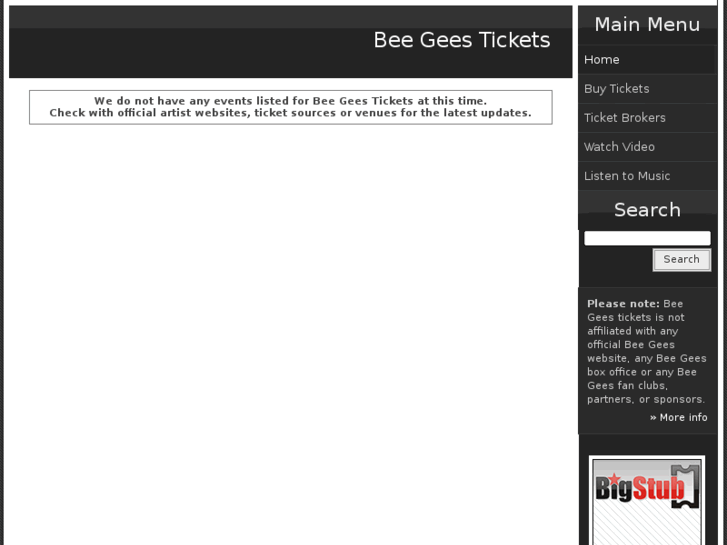 www.beegeestickets.com