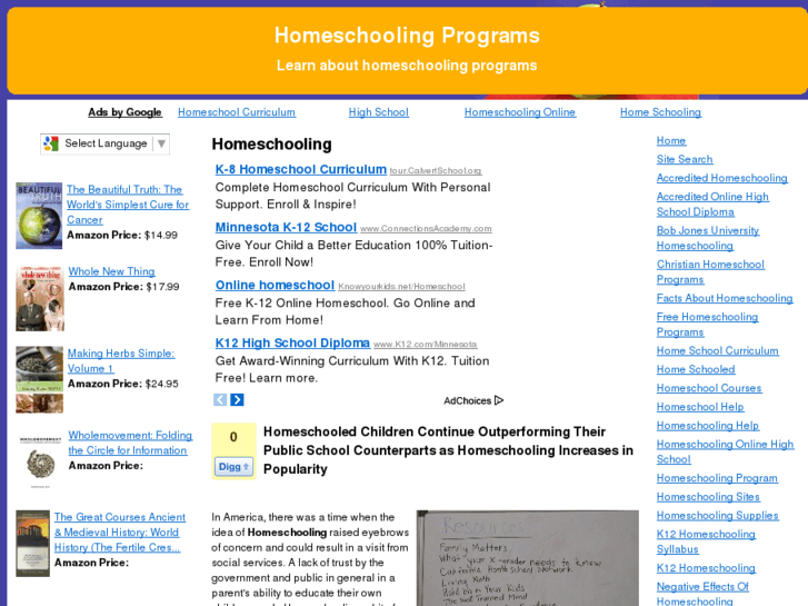 www.homeschoolingprograms.info