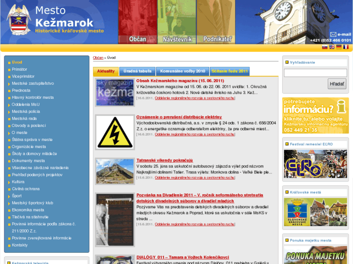 www.kezmarok.sk