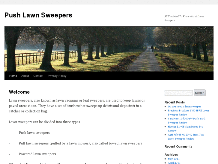 www.pushlawnsweepers.com