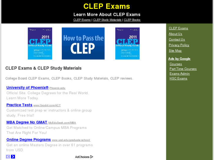 www.clepexams.org