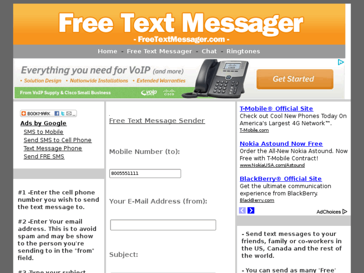 www.freetextmessager.com