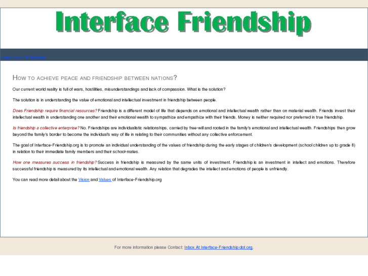 www.interface-friendship.org