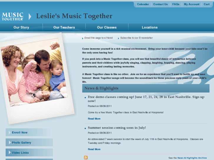 www.lesliesmusictogether.com