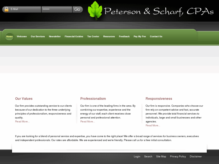 www.petersonscharf.com