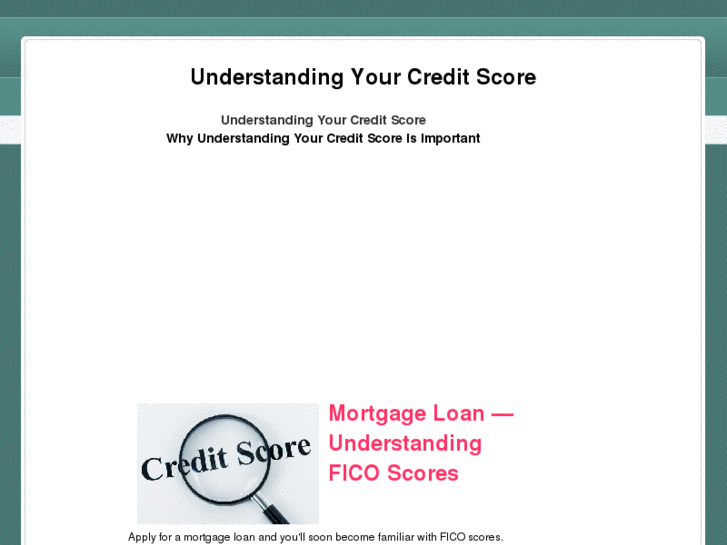 www.understandingyourcreditscore.net