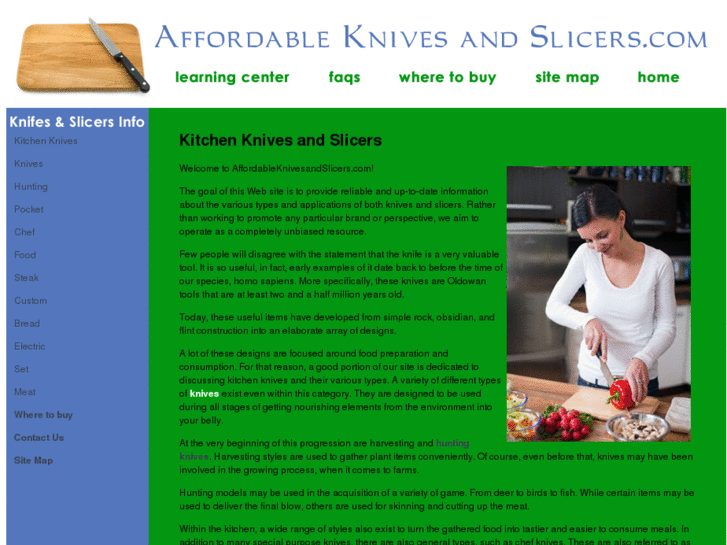 www.affordableknivesandslicers.com