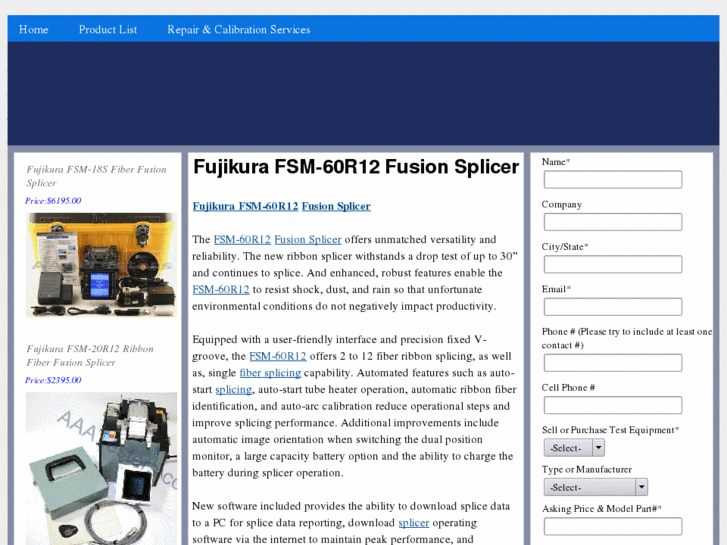 www.fsm-60r12fusionsplicer.com