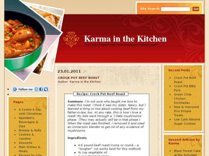 www.karmainthekitchen.com