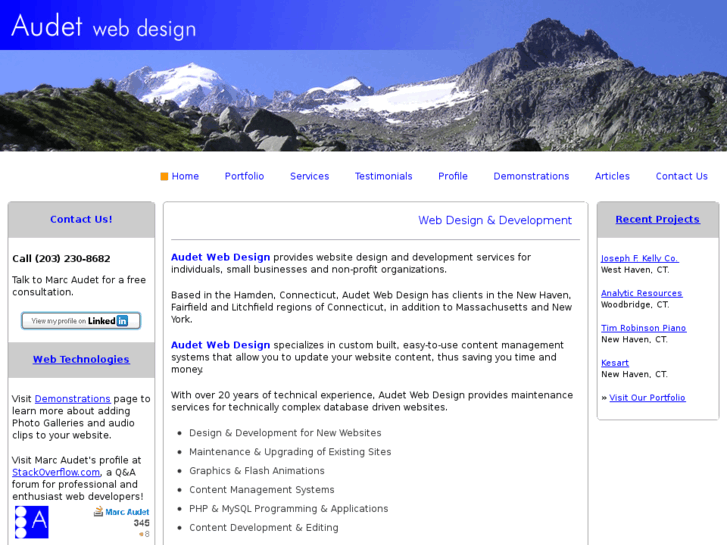 www.audetwebdesign.com