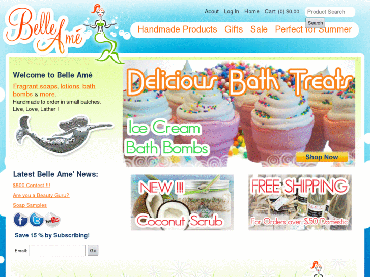 www.belleamebathandbody.com