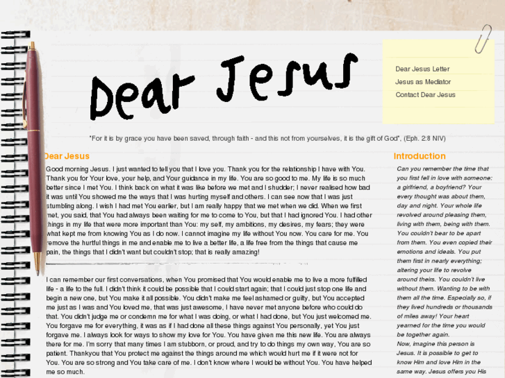 www.dearjesus.net