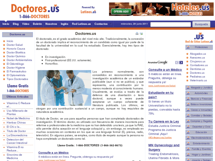 www.doctores.us