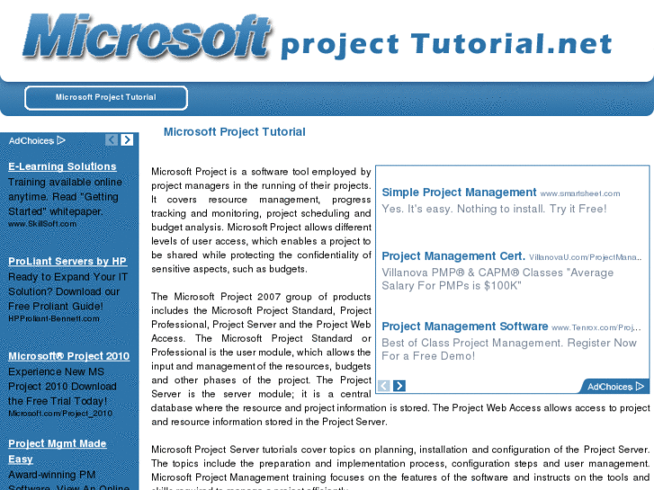 www.microsoftprojecttutorial.net