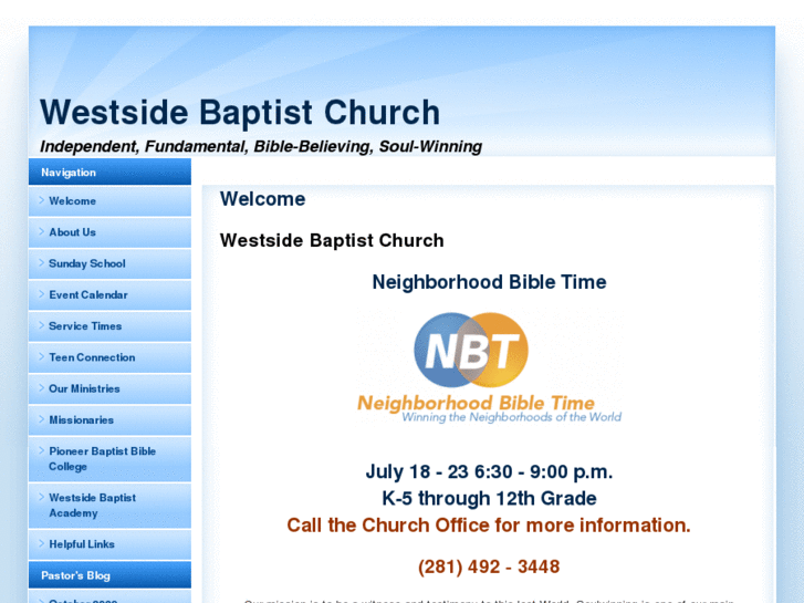 www.westsidebaptistofhoustontexas.com