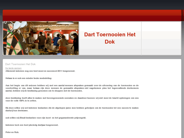 www.darttoernooienhetdok.nl