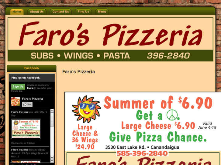 www.farospizzeria.com