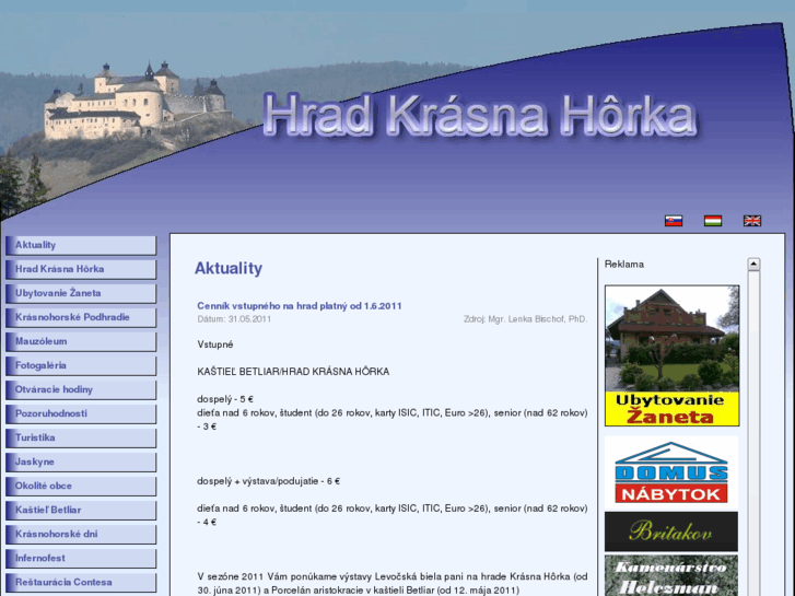 www.hradkrasnahorka.sk